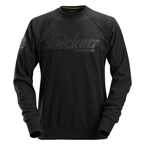 Sweat coton logo noir